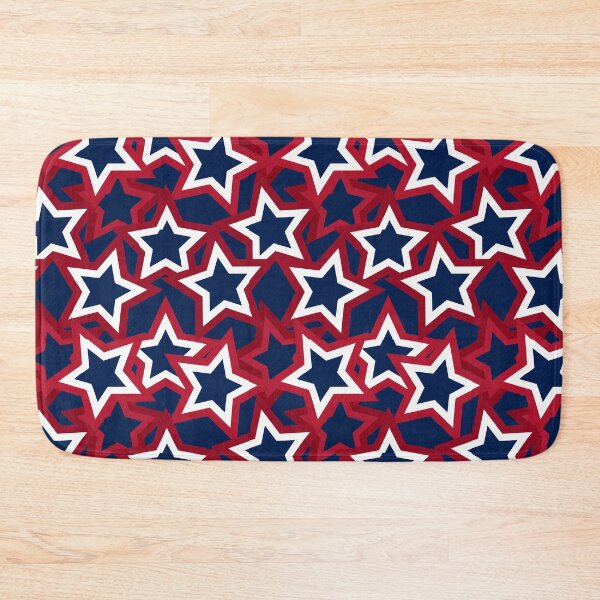 Item preview, Bold Overlapping Red And Blue Pop Art Star Pattern designed and sold by igraphixart.