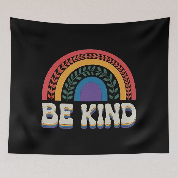 Item preview, LGBTQ Be Kind Gay Pride LGBT Ally Rainbow Flag designed and sold by SapfireStuArt.