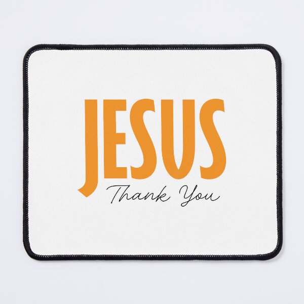 Item preview, Jesus Thank You – Christian Faith Typography T-Shirt Design designed and sold by CrossCrafted.