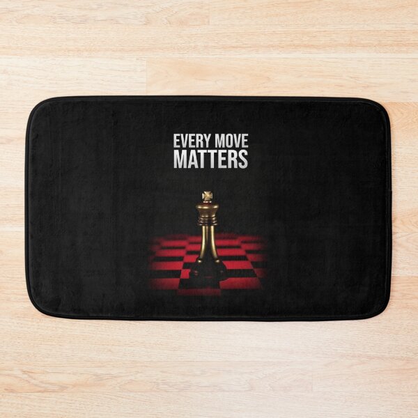 Item preview, Every Move Matters White Border Chess King Motivation Art designed and sold by AVNGR-Design.