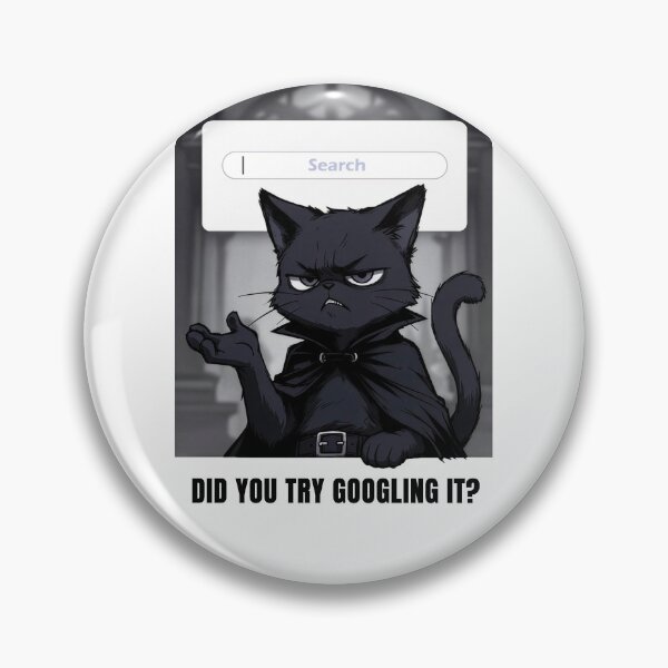 Item preview, Funny Sarcastic IT Support Cat Did You Try Searching Tech Help Quote designed and sold by AmberSkyPhoto.