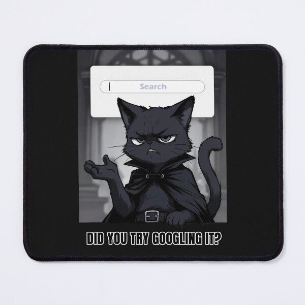Item preview, Funny Sarcastic IT Support Cat Did You Try Searching Tech Help Quote designed and sold by AmberSkyPhoto.