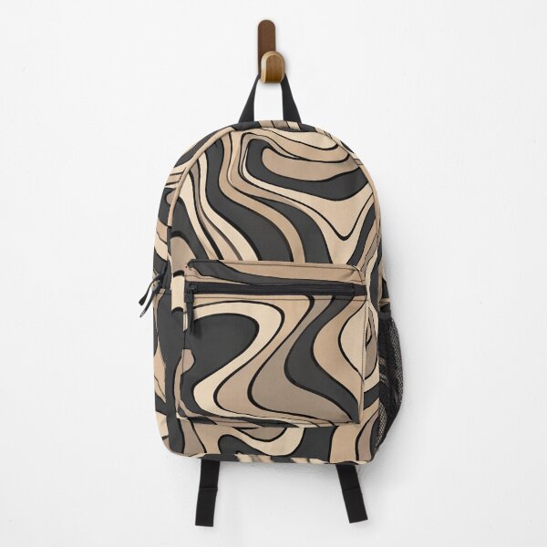 Item preview, Hypnotic Beige-Brown Neutral Marble Wave Pattern designed and sold by DjFreeq.