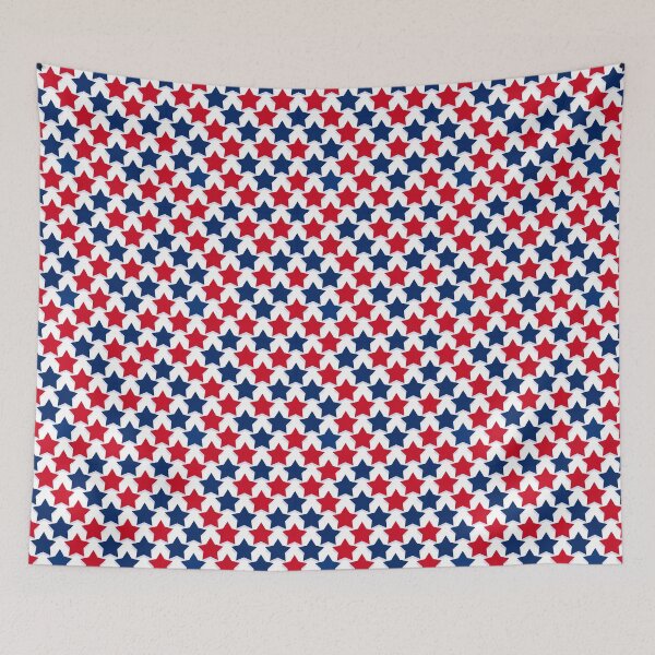 Item preview, Geometric Red And Blue Star Tessellation Pattern designed and sold by igraphixart.