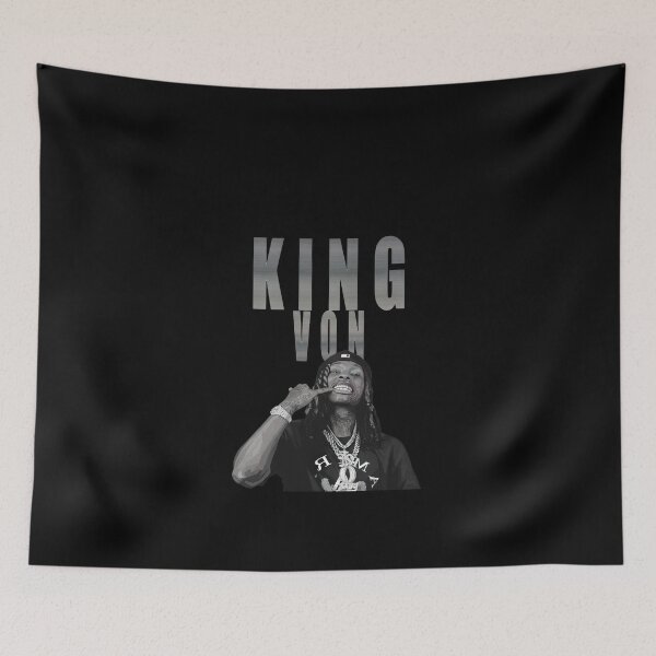 Item preview, King Von Rapper Black and white #971 designed and sold by vespira-motion.