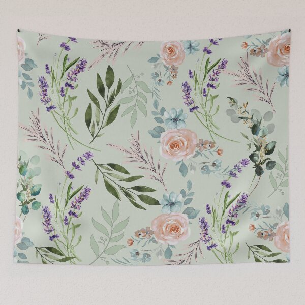 Item preview, Elegant Blush Rose & Lavender Botanical designed and sold by Siti Hoiriyah.