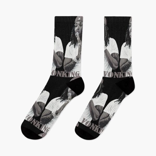 Item preview, King Von Rap Blanco y negro #967 designed and sold by vespira-motion.