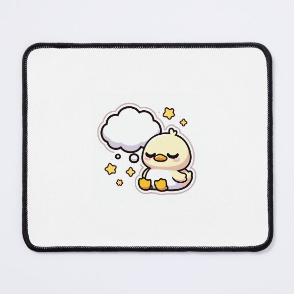 Item preview, Kawaii No Thoughts Empty Head Duck Sticker designed and sold by PastelPawsArt.