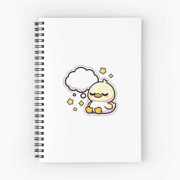 Item preview, Kawaii No Thoughts Empty Head Duck Sticker designed and sold by PastelPawsArt.