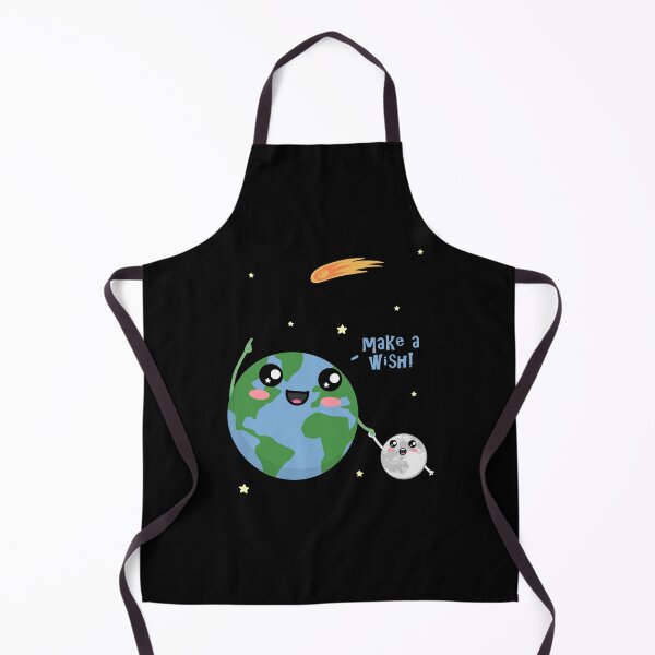 Item preview, Cute Earth Moon Make a Wish Space Comet Stars designed and sold by marke770.