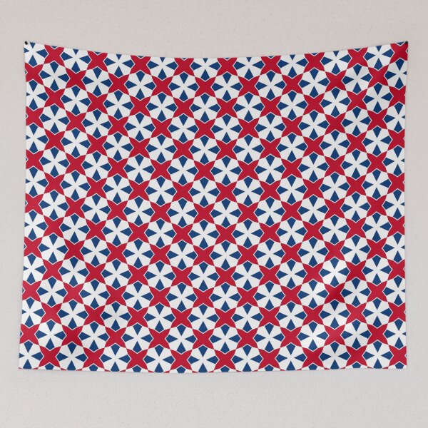 Item preview, Classic Red And Navy Blue Star Pattern designed and sold by igraphixart.