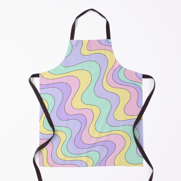 Item preview, Soft Pastel Groovy Wave Pattern-Multicolor Retro Abstract Art designed and sold by DjFreeq.