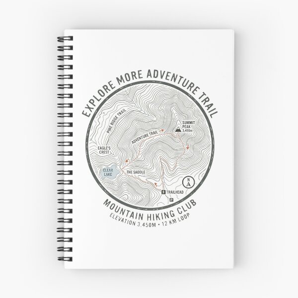 Item preview, Topographic Map Contour Lines Hiking Trail Nature Minimalist  designed and sold by Yellowriversss.