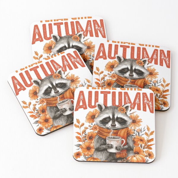 Item preview, Feral Girl Autumn Cozy Raccoon designed and sold by varin-studio.