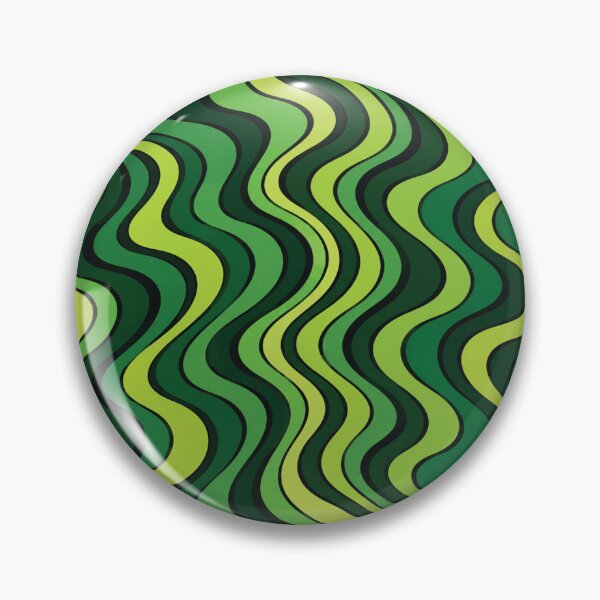 Item preview, Monochrome Green Gradient Wave Pattern-Abstract Nature Design designed and sold by DjFreeq.