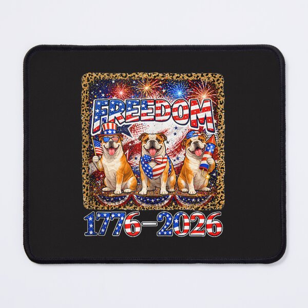 Item preview, Patriotic Bulldog Freedom 1776 2026 Fourth of July Design designed and sold by kiralynstration.