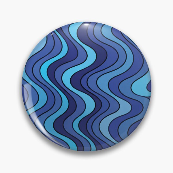 Item preview, Blue Ombre Wave Pattern-Vertical Ocean Ripple Design designed and sold by DjFreeq.