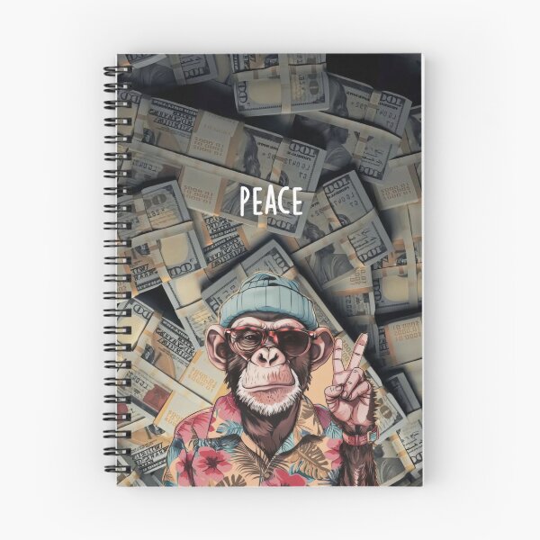 Item preview, cool monkey peace love vibes designed and sold by sohaibtadjouri.
