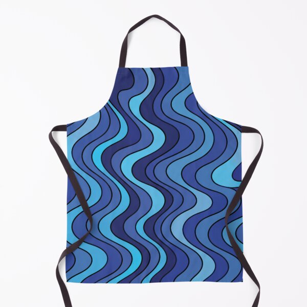 Item preview, Blue Ombre Wave Pattern-Vertical Ocean Ripple Design designed and sold by DjFreeq.