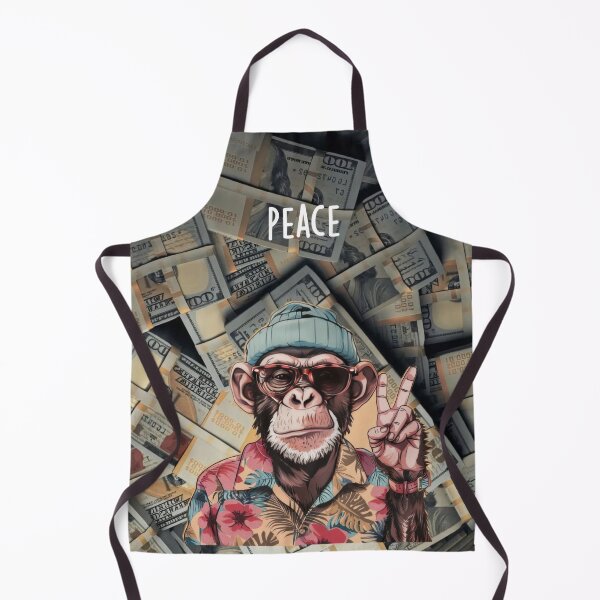 Item preview, cool monkey peace love vibes designed and sold by sohaibtadjouri.