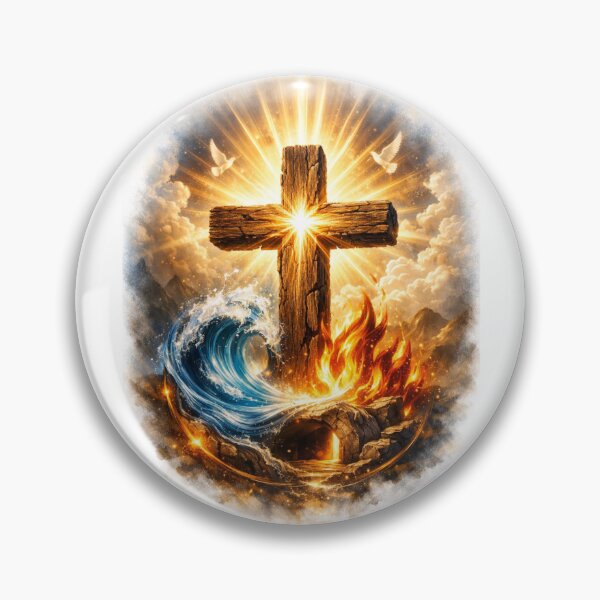 Item preview, Cross of Fire and Water designed and sold by MastersDesignNk.