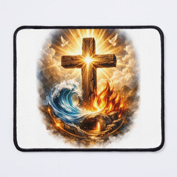 Item preview, Cross of Fire and Water designed and sold by Faithwave Hope & Haven.