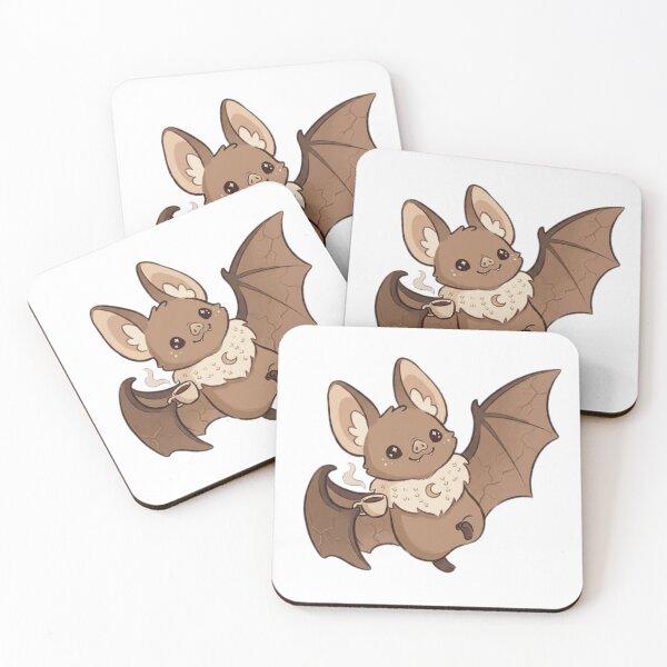Item preview, Cute Cozy Coffee Bat Cottagecore Illustration designed and sold by ogduckboy.