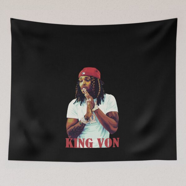 Item preview, King Von Rapper Pop Art #565 designed and sold by vespira-motion.