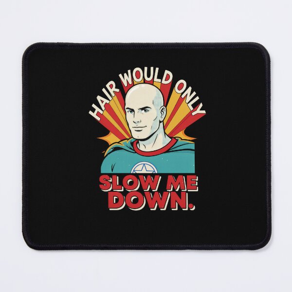 Item preview, Hair Would Only Slow Me Down — Funny Bald Superhero Retro Comic Dad Humor designed and sold by DONT ASK CLUB.