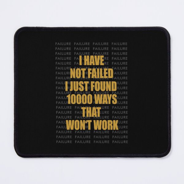 Item preview, Thomas Edison 10000 Ways Quote designed and sold by AVNGR-Design.