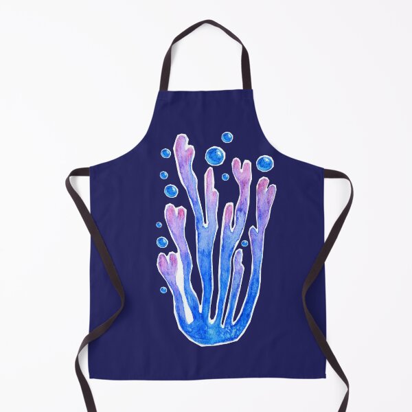 Item preview, Underwater blue algae watercolor hand drawn designed and sold by Deepness2023.