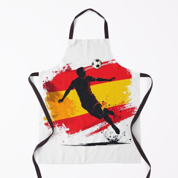 Item preview, Spain Soccer Player Art — España Football Flag Action Fan Print designed and sold by icemanphotos.