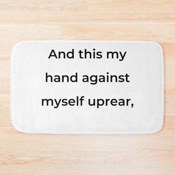 Item preview, "And this my hand against myself uprear," - print black designed and sold by ariksworld.