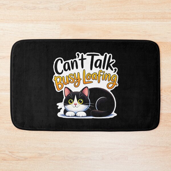 Item preview, Can’t Talk, Busy Loafing Cat designed and sold by Canvas-Whispers.