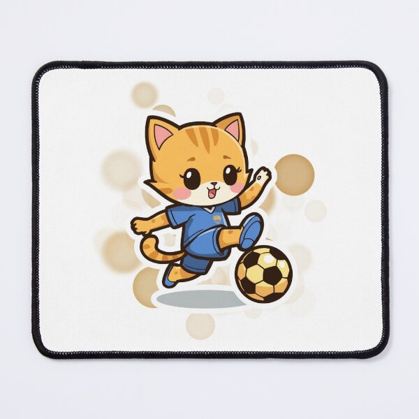 Item preview, Cute Soccer Cat Funny Football Sticker designed and sold by iamKRUK.