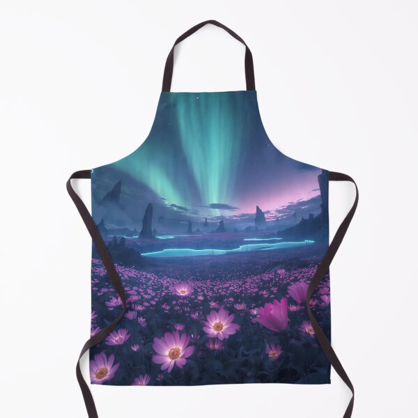 Item preview, Eternal Aurora Flower Alien Fantasy Basin Landscape designed and sold by Luminous Wilds.