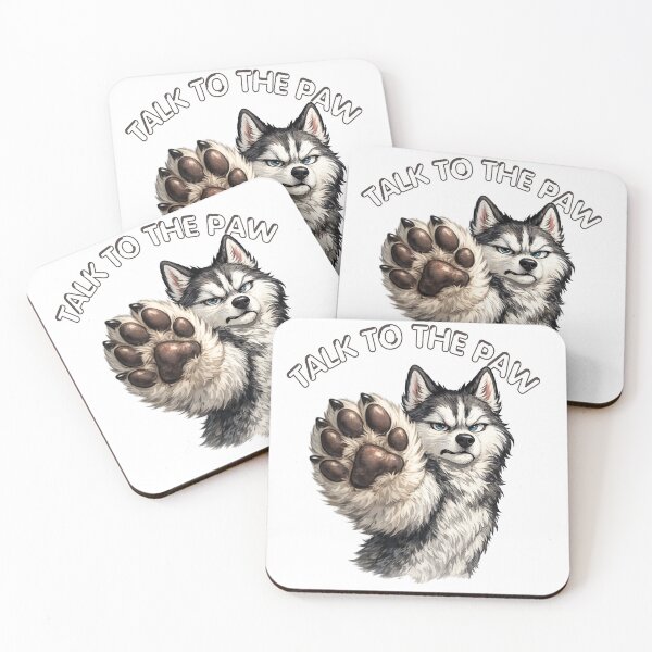 Item preview, Talk to the Paw-Funny Husky Dog designed and sold by DjFreeq.