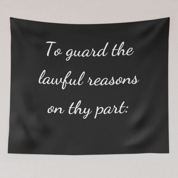 Item preview, "To guard the lawful reasons on thy part:" - handwriting white designed and sold by ariksworld.