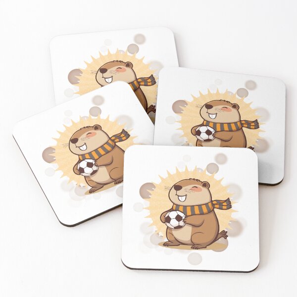 Item preview, Capybara Football Fan Cute Soccer Sticker designed and sold by iamKRUK.