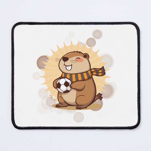 Item preview, Capybara Football Fan Cute Soccer Sticker designed and sold by iamKRUK.