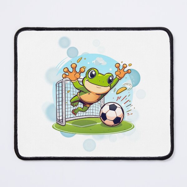 Item preview, Goalkeeper Frog Cute Soccer Sticker designed and sold by iamKRUK.