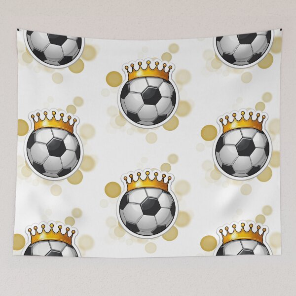 Item preview, King Of The Pitch Soccer Ball Illustration designed and sold by iamKRUK.