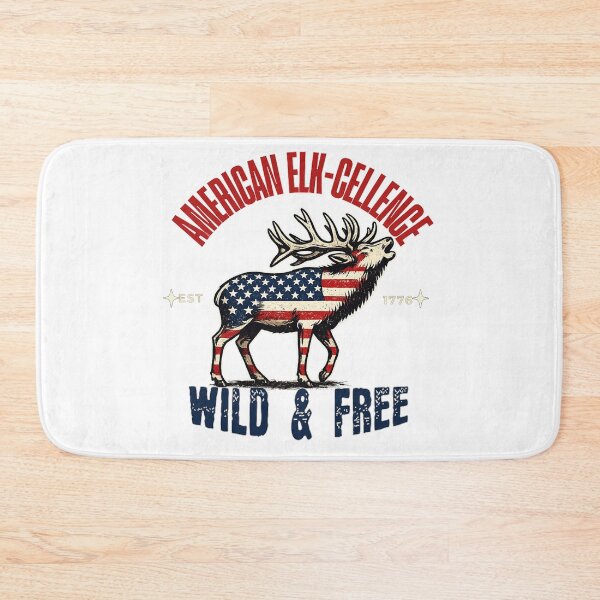 Item preview, American Elk-cellence - Wild & Free Est 1776 - America 250th Anniversary designed and sold by DjFreeq.