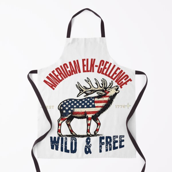 Item preview, American Elk-cellence - Wild & Free Est 1776 - America 250th Anniversary designed and sold by DjFreeq.