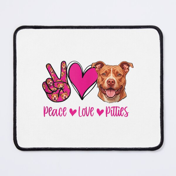 Item preview, Peace Love Pit Bull Funny Dog Lover Retro Pittie Design designed and sold by kiralynstration.