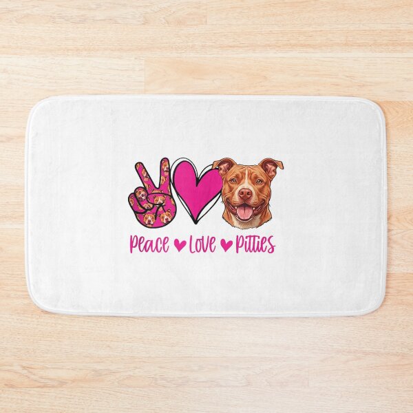 Item preview, Peace Love Pit Bull Funny Dog Lover Retro Pittie Design designed and sold by kiralynstration.