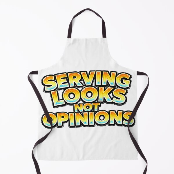 Item preview, SERVING LOOKS NOT OPINIONS – hand drawn childlike typography designed and sold by Mac Sketches.