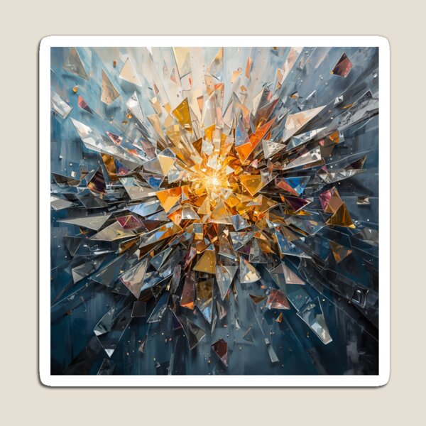 Item preview, Fractured Light — Geometric Prism Abstract designed and sold by EpicGear085.