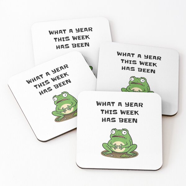 Item preview, Funny Stressed Frog Meme What A Year This Week Has Been designed and sold by kiralynstration.