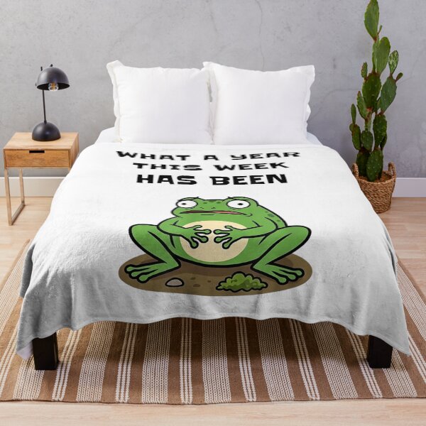 Item preview, Funny Stressed Frog Meme What A Year This Week Has Been designed and sold by kiralynstration.